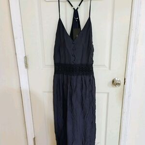 Fashion Nova Navy Blue Maxi Dress